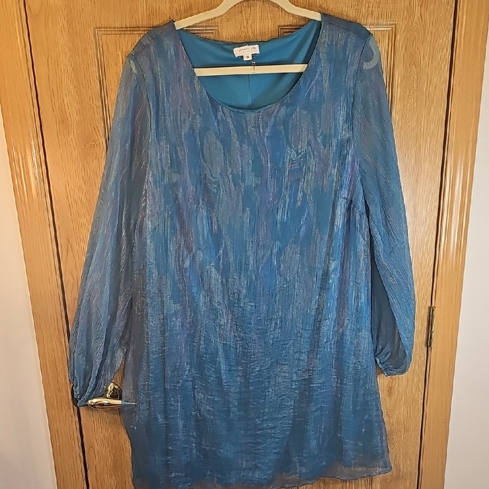 Chic Soul Blue Dress 2X